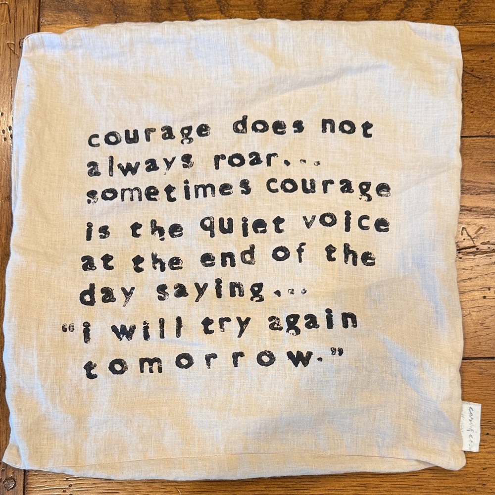 Inspirational Quote Pillow Cover